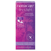 Natracare Dry & Light Plus pads in plastic-free packaging for eco-friendly protection