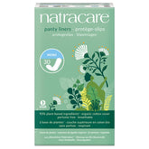 Natracare mini panty liners with a breathable cotton cover for daily comfort.