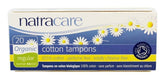 NATRACARE organic all cotton regular tampons packshot illustrating additive-free protection