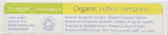 Natracare non-applicator tampons provide natural cotton protection on the go.