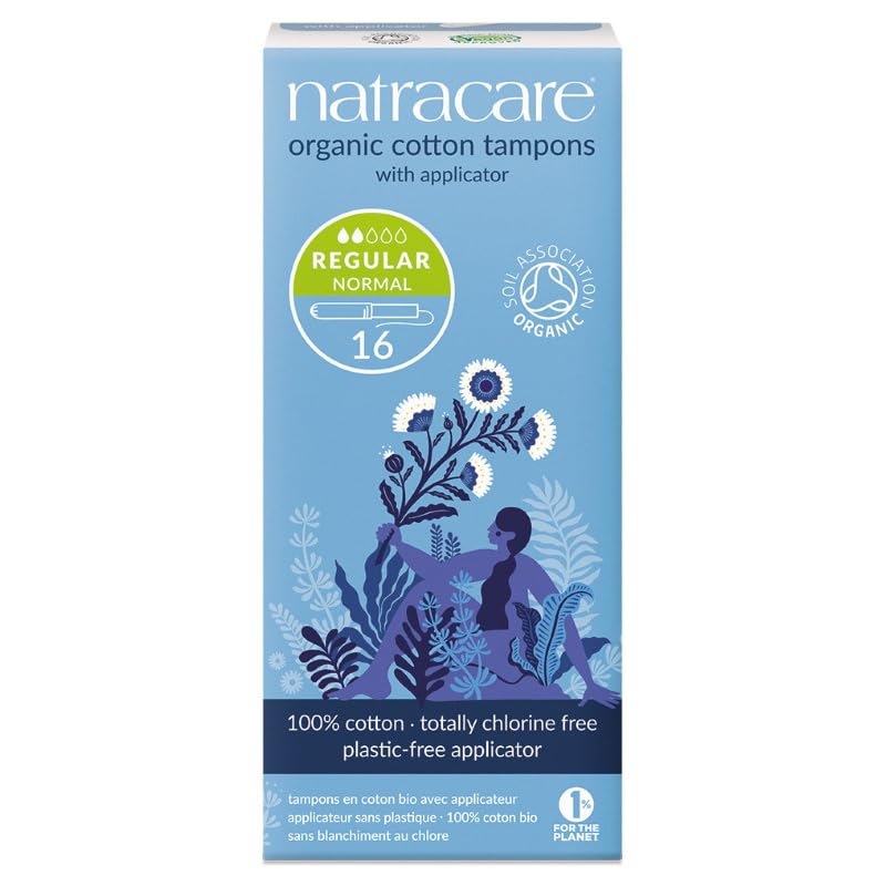 NATRACARE organic regular tampon with applicator for everyday comfort