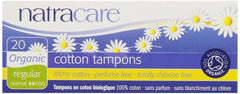 Natracare Organic Regular Tampons box set with three cartons, an eco-friendly stocking option.