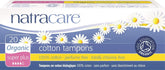 Natracare Organic Cotton Tampon Super Plus packaging showing eco-friendly materials.