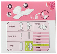 Natracare Ultra Extra pads with wings individually wrapped for on-the-go freshness