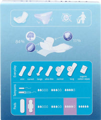 Natracare Ultra Long Pad 3104 sealed pack for travel-friendly use.