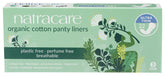 Natracare Ultra Thin Panty Liner, top view, slim daily protection option.