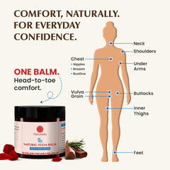 Natruveda Vulva Balm 10g travel-size for on-the-go hydration.