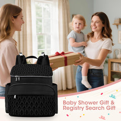 NatuFuse diaper bag exterior is water-resistant and easy to clean for daily use.