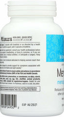 Natural Factors MenoSense Veg-Capsules label free from artificial additives and dairy-free.