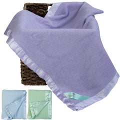 Natural Snuggles bamboo rayon blanket close-up shows soft texture for cozy naps