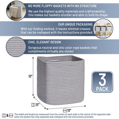 NaturalCozy 11-inch cube space highlights extra storage for toys and blankets.