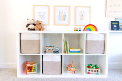 NaturalCozy 3-pack cube bins, optimized for closet organization.