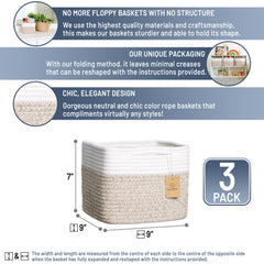 NaturalCozy cotton rope bin in a nursery with soft texture and sturdy build