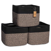 NaturalCozy folded-structure basket stays firm for neat shelves.
