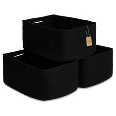 NaturalCozy storage basket rectangle shape keeps toys organized and accessible.