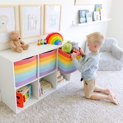 NaturalCozy open-top basket ideal for quick toy or blanket access