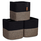 NaturalCozy storage cubes 11in folded design for quick, tidy organization