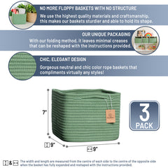 NaturalCozy storage cubes on a shelf demonstrating the versatile 3-pack and expanded space