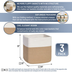 NaturalCozy 11-inch cubes maximize storage space for toys.