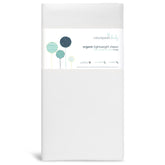 Naturepedic organic baby crib mattress front view for safe crib sleep
