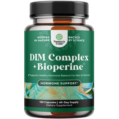 Natures Craft DIM supplement bottle ready for daily hormone balance.
