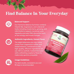 Nature's Craft Hormone Balance Gummies vitamin-b6 for mood and energy support.