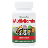 NaturesPlus Animal Parade cherry tablets for kids, animal shapes; tasty daily nutrition.
