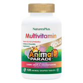 NaturesPlus Animal Parade Gold chewables in assorted flavors for daily kid nutrition.