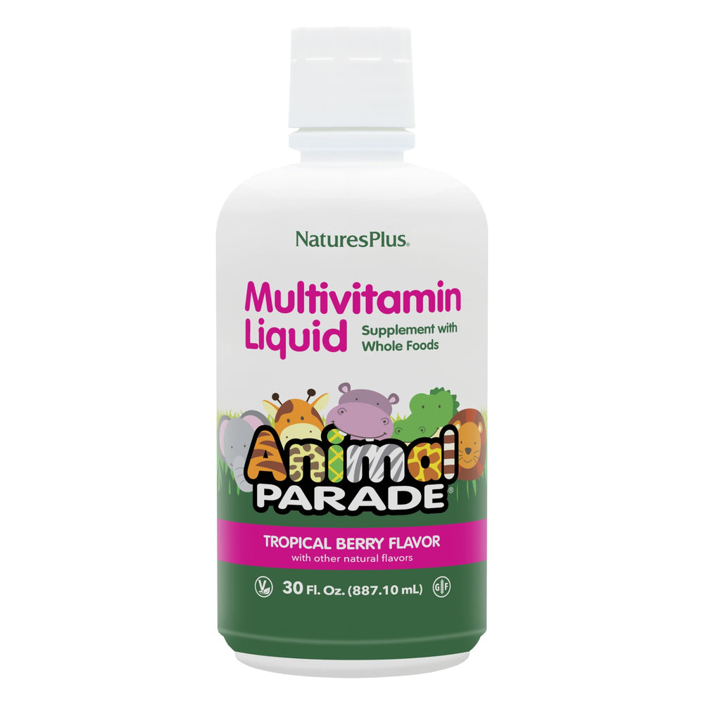 NaturesPlus Animal Parade tropical berry bottle for kids' daily nutrition