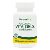 NaturesPlus Children's Vita-Gels orange bottle for daily kid-friendly nutrition.