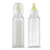 Natursutten anti-colic glass bottle 8 oz with double valve and nipple