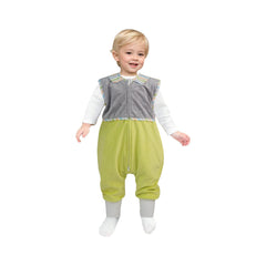 NATUZ Toddler sleeping sack with feet keeps legs warm for cozy nights.