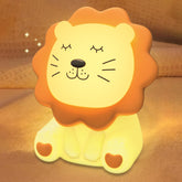 Nawchedo Lion Night Light at bedside providing gentle bedside glow for bedtime routines