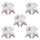 NCMAMA baby cheer bows in pink glitter five-piece set for easy outfit matching
