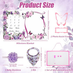 NCTDSUKAY purple headband included for milestone styling