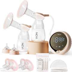 NCVI 8100 double electric breast pump main view with LED display