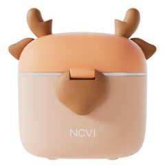 NCVI baby formula dispenser on-the-go top view, compact and travel-ready for quick feeds.