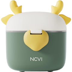 NCVI baby formula dispenser with top antlers for easy grip during travel.