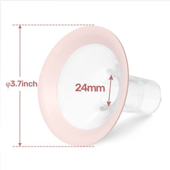 BPA-free NCVI flange with soft rim for skin-friendly use