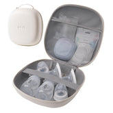 NCVI breast pump case showing full travel setup keeps bottles and motors organized.