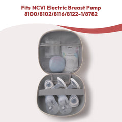 NCVI case with three compartments separates pump parts for quick access.