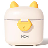 NCVI Formula Dispenser travel box front view showing compact, portable design for on-the-go feeds.