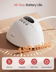 NCVI four modes and nine levels tailor pumping rhythm to your needs.