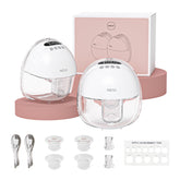 NCVI hands-free breast pump worn in a bra for discreet, comfortable pumping.