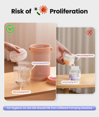 NCVI chiller demonstrates gel tube cooling for 16 hours of fresh milk on the go.