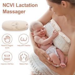 NCVI lactation massager with vibration modes for targeted milk flow support