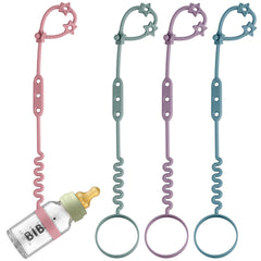 Nearbyme toy safety straps four-pack in midnight blue keeps bottles off the floor on the go