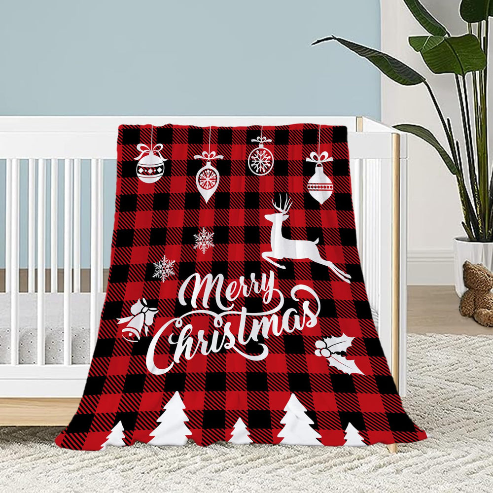Neatee Living Christmas Baby Throw Blanket close-up texture for cozy warmth