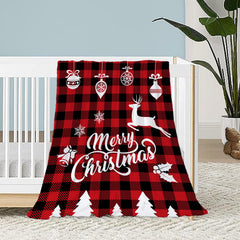 Neatee Living Christmas Baby Throw Blanket close-up texture for cozy warmth