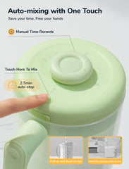 NehNeh Baby locking lid keeps formula secure and spill-free during pouring.